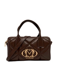 LOVE MOSCHINO EMBOSSED QUILTED Sac &agrave; main avec bandouli&egrave;re brun - Sacs pour Femme - 1