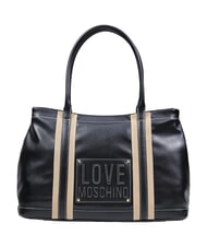 LOVE MOSCHINO CITY CORE Sac bandouli&egrave;re &agrave; double poign&eacute;e Noir - Sacs pour Femme - 1