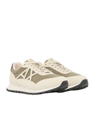 ARMANI EXCHANGE DROP MICROSUEDE Baskets avec logo contrast&eacute; - Chaussures Homme