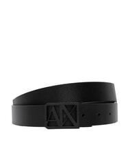 ARMANI EXCHANGE A|X Ceinture r&eacute;versible noir/marine - Ceintures - 1