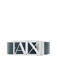 ARMANI EXCHANGE A|X Ceinture double face marine/marron fonc&eacute; - Ceintures - 1