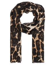 GUESS PRINTED &Eacute;charpe &agrave; franges l&eacute;opard - &Eacute;charpes - 1