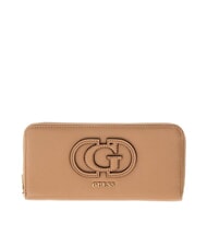 GUESS ISOLA Portefeuille Zip Around BEIGE - Portefeuilles Femme - 1