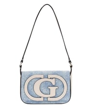 GUESS RUBY sac bandouli&egrave;re logo denim - Sacs pour Femme - 1