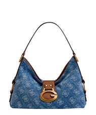 GUESS CAMDEN                                   Sac bandouli&egrave;re ajustable logo denim - Sacs pour Femme - 1