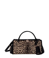 GUESS AUDREY                                   Sac &agrave; main avec bandouli&egrave;re, en cuir l&eacute;opard - Sacs pour Femme - 1