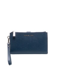 MICHAEL KORS ADELE portefeuille en cuir marine - Portefeuilles Femme - 1