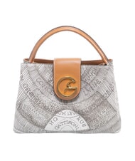 GATTINONI PLANETARIUM Sac &agrave; main avec bandouli&egrave;re encre s&eacute;pia/beige clair - Sacs pour Femme - 1