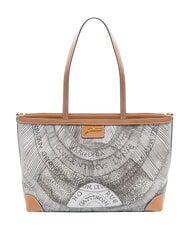 GATTINONI PLANETARIUM Sac &agrave; provisions encre s&eacute;pia/beige clair - Sacs pour Femme - 1