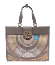 GATTINONI PLANETARIUM Sac &agrave; main avec bandouli&egrave;re aquarelle sauvage/ taupe fonc&eacute; - Sacs pour Femme - 1