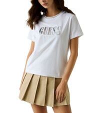 GUESS SEQUINS BIG LOGO T-shirt &agrave; manches courtes avec grand logo - T-shirt
