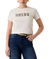 GUESS SNAKE SCRIPT T-shirt &agrave; manches courtes, pur coton - T-shirt