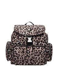 GUESS GIRL ALLOVER Sac &agrave; dos multipoches cours &agrave; imprim&eacute; l&eacute;opard - Sacs pour Femme - 1