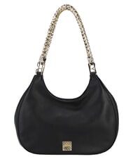 YNOT RACHEL Sac bandouli&egrave;re Hobo, double anse cha&icirc;ne noir - Sacs pour Femme - 1
