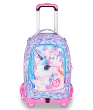 SJGANG GLOW LED UNICORN GIRL Sac &agrave; dos trolley 3 en 1 - Sacs &agrave; dos &agrave; roulettes