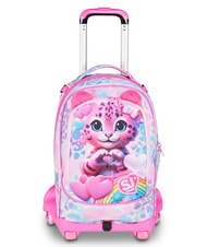SJGANG HEART BUDDY GIRL Sac &agrave; dos &agrave; roulettes d&eacute;tachable - Sacs &agrave; dos &agrave; roulettes