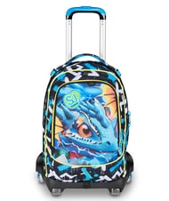 SJGANG METAL DRAGON BOY Sac &agrave; dos &agrave; roulettes d&eacute;tachable - Sacs &agrave; dos &agrave; roulettes
