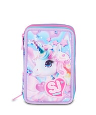SJGANG GLOW LED UNICORN GIRL Trousse &agrave; crayons avec kit scolaire - &Eacute;tuis et Accessoires