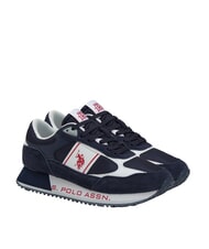 U.S. POLO ASSN. CLEEF Baskets &agrave; logo aster-blanc - Chaussures Homme - 1