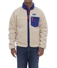 PATAGONIA RETRO-X  naturel fonc&eacute; avec bleu cobalt - Vestes pour hommes - 1