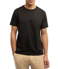 TRUSSARDI REGULAR LOGO T-shirt en coton noir - T-shirt - 1