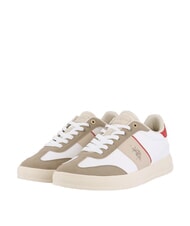 U.S. POLO ASSN. CAMPY Baskets blanc cass&eacute;-rouge - Chaussures Homme - 1