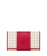 POLLINI HERITAGE Grand portefeuille avec porte-cartes ivoire rouge - Portefeuilles Femme - 1