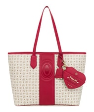 POLLINI HERITAGE Sac cabas bandouli&egrave;re, avec trousse de toilette ivoire rouge - Sacs pour Femme - 1