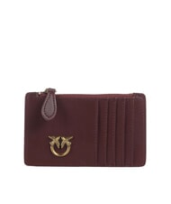 PINKO AIRONE Porte-cartes / Porte-monnaie groseille intense-or antique - Portefeuilles Femme - 1