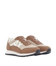 ARMANI EXCHANGE DROP MICROSUEDE Baskets avec logo lat&eacute;ral - Chaussures Femme