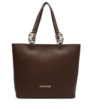 LOVE MOSCHINO JEWEL sac cabas &agrave; bandouli&egrave;re brun - Sacs pour Femme - 1