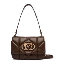 LOVE MOSCHINO EMBOSSED QUILTED Sac bandouli&egrave;re, avec bandouli&egrave;re brun - Sacs pour Femme - 1