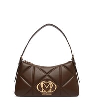 LOVE MOSCHINO EMBOSSED QUILTED sac bandouli&egrave;re brun - Sacs pour Femme - 1