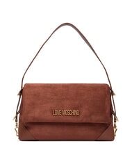 LOVE MOSCHINO SIGNATURE ZIP Sac bandouli&egrave;re ajustable chameau2 - Sacs pour Femme - 1