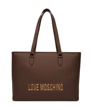 LOVE MOSCHINO BOLD LOVE Sac cabas &agrave; bandouli&egrave;re brun - Sacs pour Femme - 1