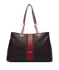 LIUJO EMATITE sac bandouli&egrave;re brun fonc&eacute; - Sacs pour Femme - 1