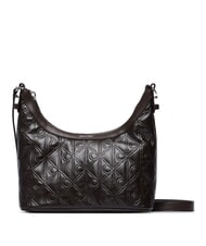 CALVIN KLEIN EMBLEM AOP Sac bandouli&egrave;re / sac port&eacute; travers argent d&eacute;licieux/antique - Sacs pour Femme - 1