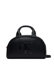 CALVIN KLEIN BOLD CK Sac &agrave; main avec bandouli&egrave;re sur noir - Sacs pour Femme - 1