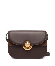 FURLA SFERA Mini sac bandouli&egrave;re en cuir chocolat - Sacs pour Femme - 1