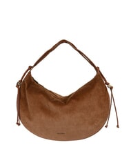 COCCINELLE THESS CORDUROY Sac bandouli&egrave;re maxi Cognac - Sacs pour Femme - 1