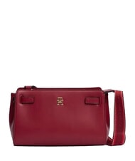 TOMMY HILFIGER TH JOY Sac bandouli&egrave;re, double portabilit&eacute; rouge d'automne - Sacs pour Femme - 1