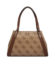 GUESS KARNILLA sac bandouli&egrave;re logo latte / marron - Sacs pour Femme - 1