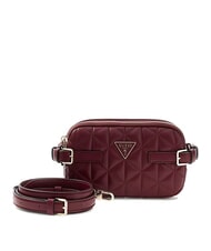GUESS PAISLEIGH Mini sac bandouli&egrave;re Bordeaux - Sacs pour Femme - 1