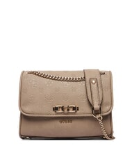 GUESS ANISE Mini sac bandouli&egrave;re / sac port&eacute; &eacute;paule logo taupe fonc&eacute; - Sacs pour Femme - 1