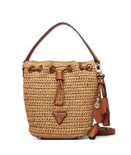 GUESS OFELIA Mini sac seau avec bandouli&egrave;re naturel / cognac - Sacs pour Femme - 1