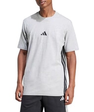 ADIDAS 3 STRIPES T-shirt &agrave; manches courtes et col rond gris - T-shirt - 1