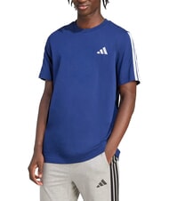 ADIDAS 3 STRIPES T-shirt &agrave; manches courtes et col rond bleu - T-shirt - 1
