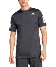 ADIDAS CLUB 3 STRIPES T-shirt de tennis noir - T-shirt - 1