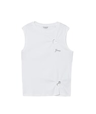 GUESS LOGO d&eacute;bardeur blanc pur - Tee-shirt enfant - 1