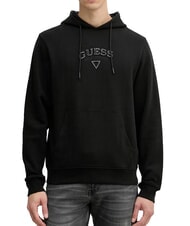 GUESS TEXTURED PATCH LOGO Sweatshirt &agrave; capuche jetbla - Pulls molletonn&eacute;s - 1